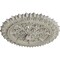 Ekena Millwork Lariah Ceiling Medallion (Canopies up to 1 3/8"), 24 3/4"OD 1 3/8"ID x 3 1/4"P, Pot of Cream Crackle CM24LAPCC - alternate 2